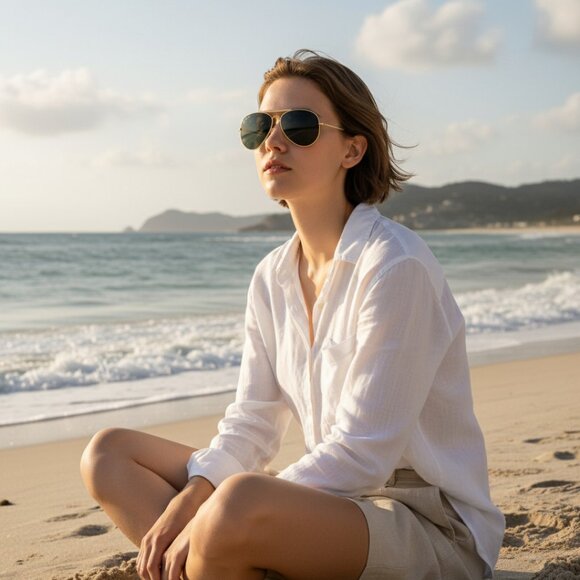 Ray-Ban USA Vintage 80’s Baush & Lomb Outdoorsman Aviator Sunglasses - Picture 2 of 12